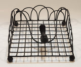 Cast Iron Metal Song Bird Napkin Holder