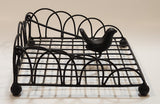 Cast Iron Metal Song Bird Napkin Holder