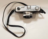 Vintage Canon Canonet QL19 45mm Rangefinder Film Camera with Leather Holder and Grey Diamond Pouch