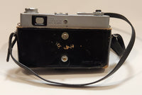 Vintage Canon Canonet QL19 45mm Rangefinder Film Camera with Leather Holder and Grey Diamond Pouch
