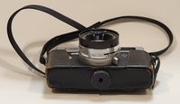 Vintage Canon Canonet QL19 45mm Rangefinder Film Camera with Leather Holder and Grey Diamond Pouch