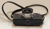Vintage Canon Canonet QL19 45mm Rangefinder Film Camera with Leather Holder and Grey Diamond Pouch