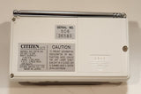 Citizen Backlight Unit 92TA VHF UHF Portable Pocket Size Television with AC and DC Adapters