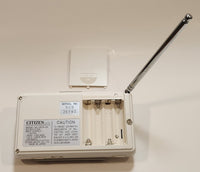 Citizen Backlight Unit 92TA VHF UHF Portable Pocket Size Television with AC and DC Adapters