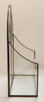 Vintage Art Deco Blue and Green 10 1/4" Tall Leaded Stained Glass Mail Holder Letter Box