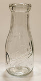 Vintage Blue Ribbon Quality Products Weaver Milk 7 1/4" Tall Embossed Clear Glass Bottle