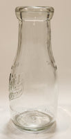 Vintage Blue Ribbon Quality Products Weaver Milk 7 1/4" Tall Embossed Clear Glass Bottle