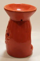Orange Ceramic 5" Tall Oil Burner