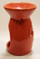 Orange Ceramic 5" Tall Oil Burner