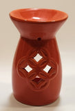 Orange Ceramic 5" Tall Oil Burner