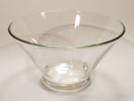 Vintage Mid Century Anchor Hocking Heavy 10 3/4" Wide Clear Glass Potato Chip Bowl