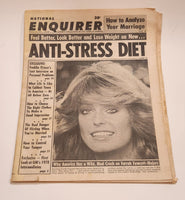 National Enquirer Magazine February 15 1977 Feel Better, Look Better and Lose Weight on New... Anti-Stress Diet Tabloid Newspaper