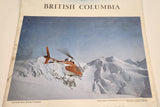 Vintage 1975 British Columbia Aviation Council Vancouver International Airport Air Facilities Map Of British Columbia 30" x 37" Paper Map