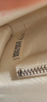 Vintage M M Kane Satin White Beaded Clutch Purse Made in Hong Kong in Box