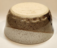 Vintage Brown Tones Yarn Bowl 7 3/4" Stoneware Pottery Dish