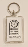 B.C. Time Recorders Acrylic Fob Keychain Ring