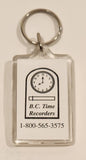 B.C. Time Recorders Acrylic Fob Keychain Ring