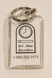 B.C. Time Recorders Acrylic Fob Keychain Ring