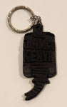 Jambo Kenya Elephant Trunk Style Carved Wood Fob Keychain Ring