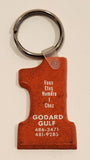 Vous Etes Numero 1 Chez Godard Gulf Orange Rubber #1 Shaped Fob Keychain Ring