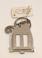 Russ Berrie and Company Wags To Whiskers Tuna Breath Photo Frame Metal Fob Keychain Ring