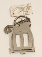 Russ Berrie and Company Wags To Whiskers Tuna Breath Photo Frame Metal Fob Keychain Ring