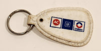 Vintage Auto Marine Electric Ltd. Whitehorse Yukon GM AC Delco White Plastic Fob Keychain Ring