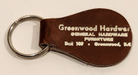 Vintage Glidden Paints Greenwood Hardware General Hardware Furniture Greenwood B.C. Brown Leather Fob Keychain Ring