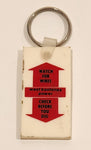 Vintage West Kootenay Power Watch For Wires Check Before You Dig White Rubber Fob Keychain Ring