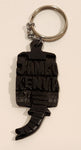 Jambo Kenya Elephant Trunk Style Carved Wood Fob Keychain Ring