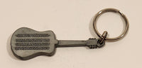 Schenley Golden Wedding Canadian Whisky Canadian Country Music Association Guitar Shaped Metal Fob Keychain Ring