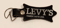 Vintage Levy's Handcrafts Ltd. Black Leather Guitar Strap Keychain Fob