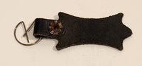 Vintage Levy's Handcrafts Ltd. Black Leather Guitar Strap Keychain Fob
