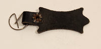Vintage Levy's Handcrafts Ltd. Black Leather Guitar Strap Keychain Fob