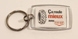 CO-OP Ca Roule mieux avec Service A La Ferme Acrylic Fob Keychain Ring