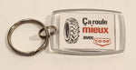 CO-OP Ca Roule mieux avec Service A La Ferme Acrylic Fob Keychain Ring