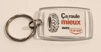 CO-OP Ca Roule mieux avec Service A La Ferme Acrylic Fob Keychain Ring