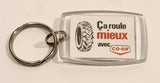 CO-OP Ca Roule mieux avec Service A La Ferme Acrylic Fob Keychain Ring