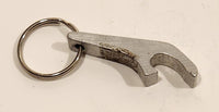 Vintage Lakeside Hotel Faust Alberta Metal Bottle Opener Fob Keychain Ring