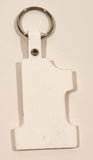 You're Number 1 With Us Regent Vending & Amusements Ottawa Ontario Payge No. 691 White Rubber Fob Keychain Ring