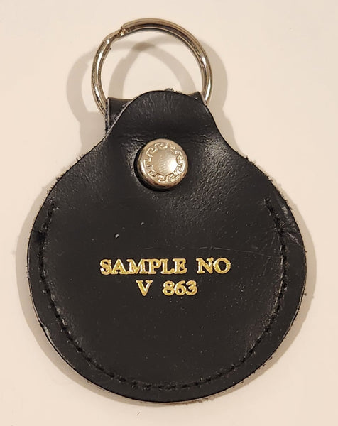 Vintage Salesman Sample No. V 863 Leather Fob Keychain Ring