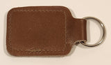 Vintage Salesman Sample No. V 715 Brown Leather Fob Keychain Ring