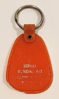 Honda Brooks Motor Sports Sales & service Yamaha & Service Medicine Hat Orange Plastic Fob Keychain Ring
