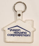 Yukon Housing Corporation White Rubber Fob Keychain Ring