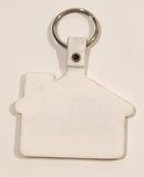 Yukon Housing Corporation White Rubber Fob Keychain Ring