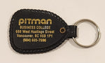 Pitman Business College Vancouver BC Black Plastic Fob Keychain Ring