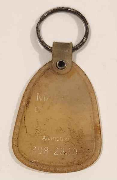 Marg's Crafts & Flea Market Alvinston White Plastic Fob Keychain Ring