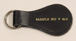 Vintage Salesman Sample No. V 815 Brown Leather Fob Keychain Ring