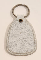 The Rental Hutch D B Sales Mobile Newfoundland White Plastic Fob Keychain Ring