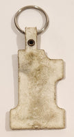C W S White Rubber Fob Keychain Ring